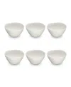 Tarhong 5.9" Wheat Pp 6-piece Bowl Set, 19 oz In Cream