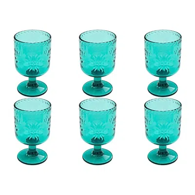 Tarhong 6-pc. Wine Glass In Blue
