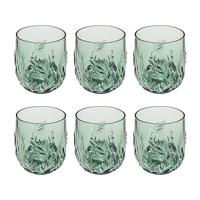 Tarhong 6-pc. Wine Glass In Green