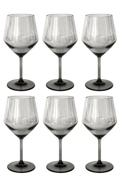 Tarhong Angle Set Of 6 Goblets In Gray