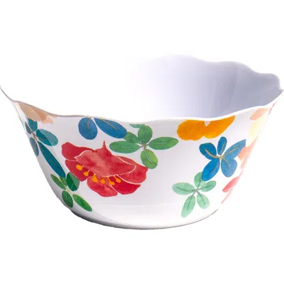 Tarhong Audrey Floral Melamine Serving Bowl In Multi