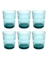 Tarhong Beaded Double Old Fashioned Cobalt Glasses, Set Of 6 In Green