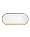 Tarhong Carmel Reactive Platter, 17.7" In Brown