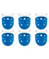 Tarhong Color Base Jumbo Glasses, Set Of 6 In Blue