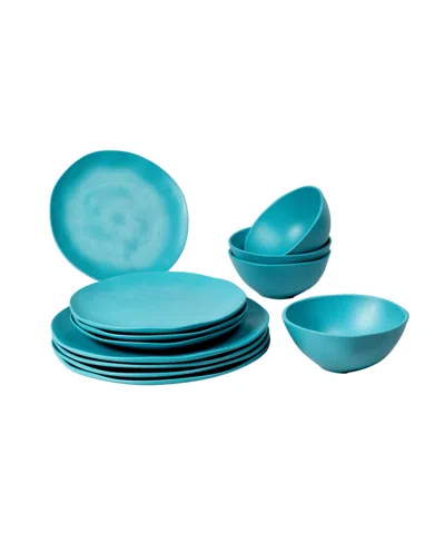 TARHONG COUPE WHEAT 12 PIECE DINNERWARE SET, SERVICE FOR 4
