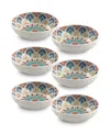 Tarhong Desert Rio Low Bowl Set Of 6 In Assorted