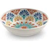 Tarhong Desert Rio Melamine Serving Bowl In White Multi