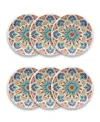 Tarhong Desert Rio Dinner Plate Set Of 6 In Assorted