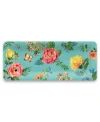 Tarhong Garden Floral Melamine Rectangular Platter In White