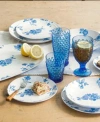 Tarhong Tar Hong Cottage Blue Melamine Dinnerware Collection In Blue