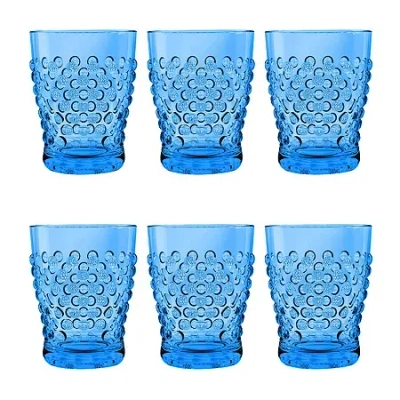 Tarhong Hobnail 6-pc. Drinkware Set In Blue
