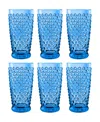 Tarhong Hobnail Stemless Set Of 6 In Blue