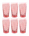 Tarhong Hobnail Stemless Set Of 6 In Pink