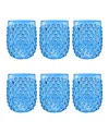 Tarhong Hobnail Stemless Set Of 6 In Blue
