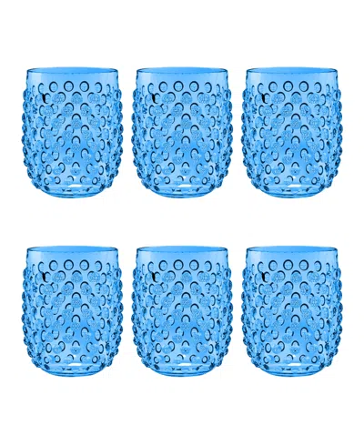 TARHONG HOBNAIL STEMLESS SET OF 6