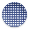 Tarhong Homemade Gingham 4-pc. Melamine Dinner Plate In Blue