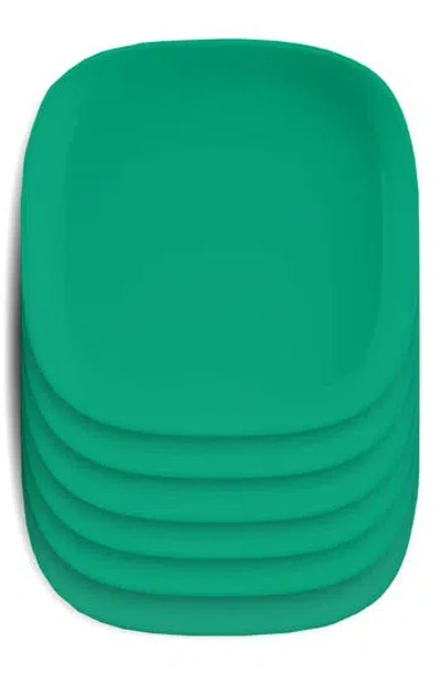 Tarhong Kids' 6-pack Square Plates In Green