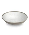 Tarhong Melamine Retreat Pottery Serve Bowl In White