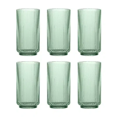 Tarhong Mesa 6-pc. Drinkware Set In Green