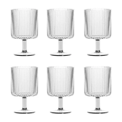 Tarhong Mesa 6-pc. Drinkware Set In Transparent