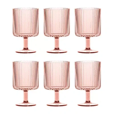 Tarhong Mesa 6-pc. Drinkware Set In Transparent