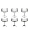 Tarhong Mesa Coupe Glasses, Set Of 6 In Clear