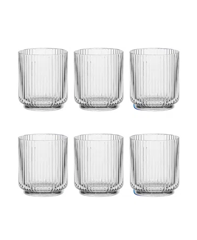 Tarhong Mesa Double Old Fashion Premium Acrylic Glasses, Set Of 6 In Clear