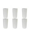 Tarhong Mesa Jumbo Glasses, Set Of 6 In White