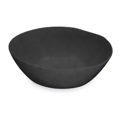 Tarhong Nature One Bamboo Serving Bowl In Black