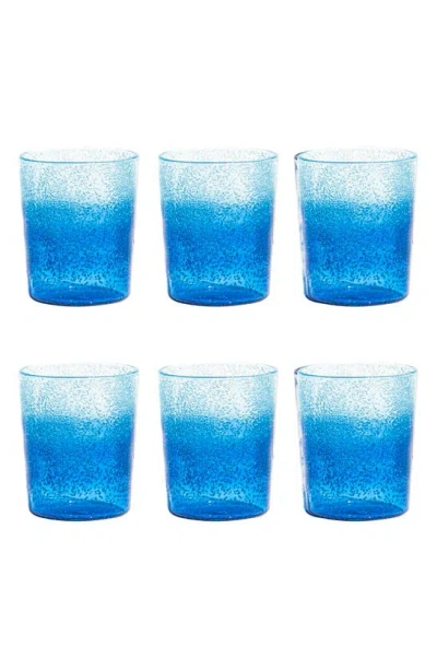 Tarhong Oceanic Ombré Set Of Six 12.4-ounce Tumblers In Blue