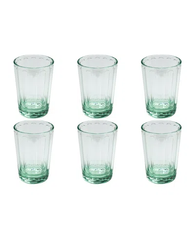 Tarhong Panel Goblet Glasses, Set Of 6 In Clear