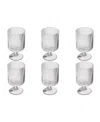 Tarhong Party Sleeve Stemless Glasses, Set Of 6 In Clear