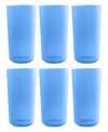 Tarhong Polypropylene Mesa Jumbo Set Of 6 In Blue