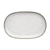 Tarhong Retreat Pottery Bamboo Serving Platter In White
