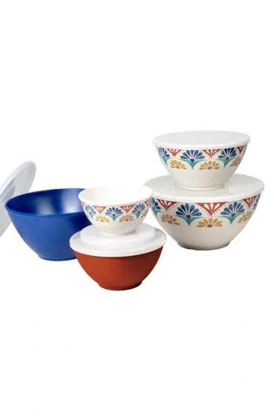 Tarhong Rio Medallion Set Of 5 Nesting Mixing Bowls In Multi