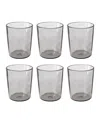 Tarhong Rustic Double Old Fashioned Glasses, Set Of 6 In Gray