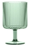 Tarhong Set Of 6 Shatterproof Mesa Stacking Goblets In Green