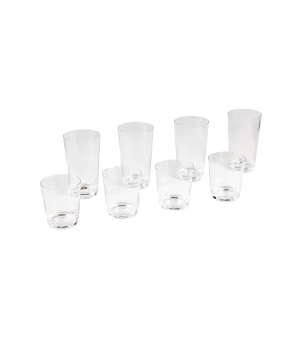 Tarhong Simple 8 Piece Drinkware Set In White