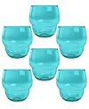 Tarhong Stacking Bubble Tumbler Cobalt Set Of 6 In Aqua