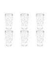 TARHONG STAX OPTIC TWIST DOUBLE OLD FASHIONED GLASSES, SET OF 6