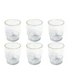 Tarhong Stax Optic Twist Goblet Glasses, Set Of 6 In Clear