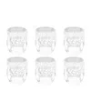 Tarhong Stax Optic Twist Jumbo Glasses, Set Of 6 In Clear