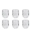 Tarhong Talavera Goblet Glasses, Set Of 6 In Clear
