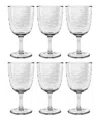 Tarhong Tritan Foundry Goblet Set Of 6 In Clear