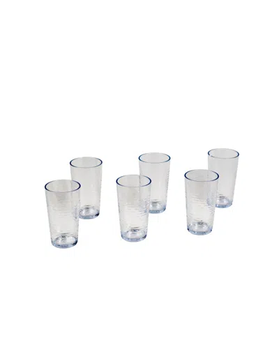 Tarhong Tritan Foundry Jumbo Drinkware Set 20.6 Oz., Set Of 6 In Transparent