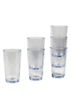Tarhong Tritan Foundry Set Of 6 Jumbo Drinking Glass In Clear