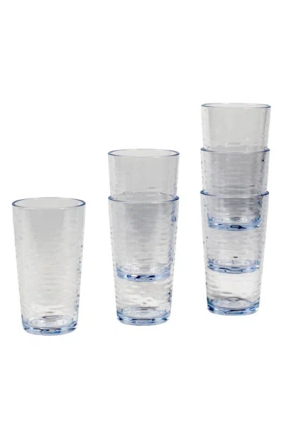 Tarhong Tritan Foundry Set Of 6 Jumbo Drinking Glass In Clear