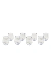 Tarhong Tritan Montana Set Of 8 Stemless Wineglasses In Clear