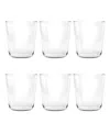Tarhong Tritan Simple Double Old Fashion Set Of 6 In Clear