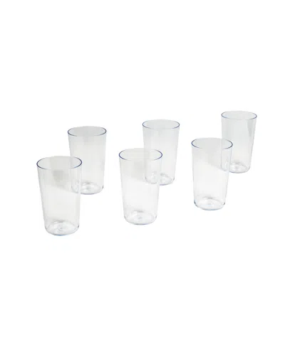 Tarhong Tritan Simple Jumbo Drinkware Set 21.4 Oz., Set Of 6 In Clear